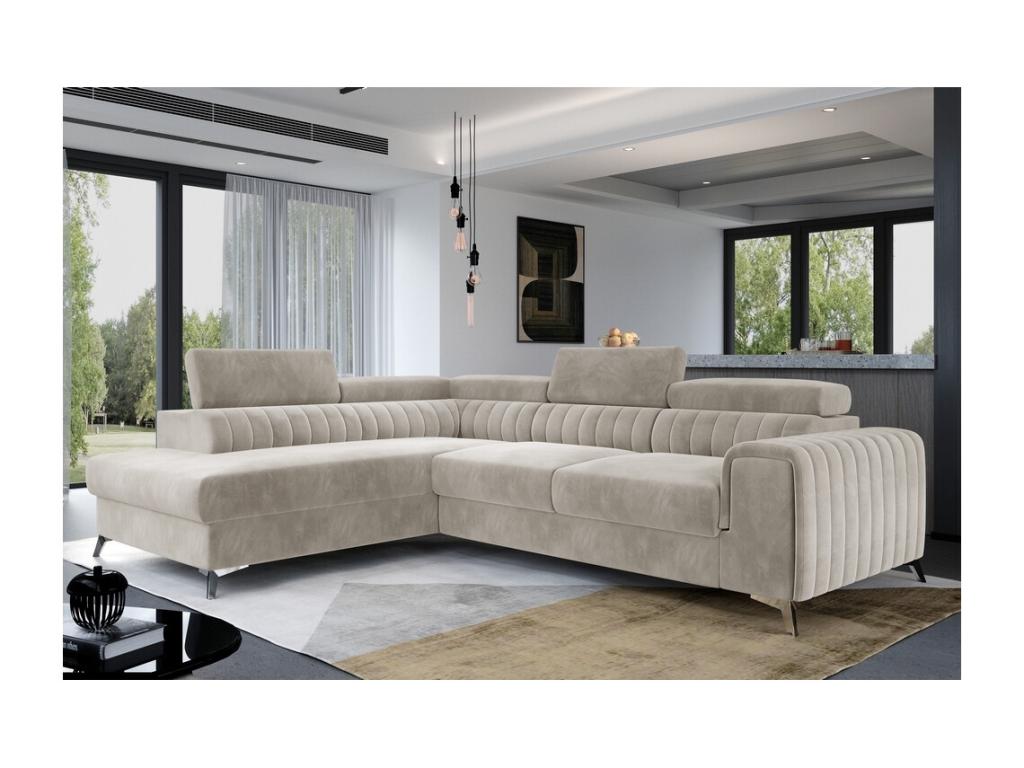 Corner Sectional Sofa - Beige