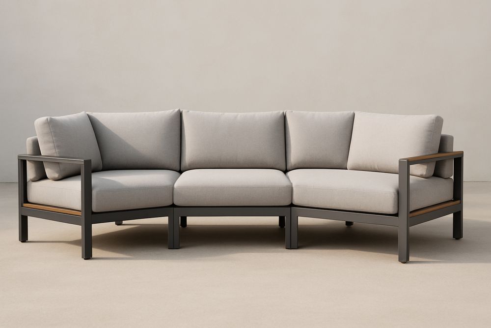 Corner Sectional Sofa - Gris