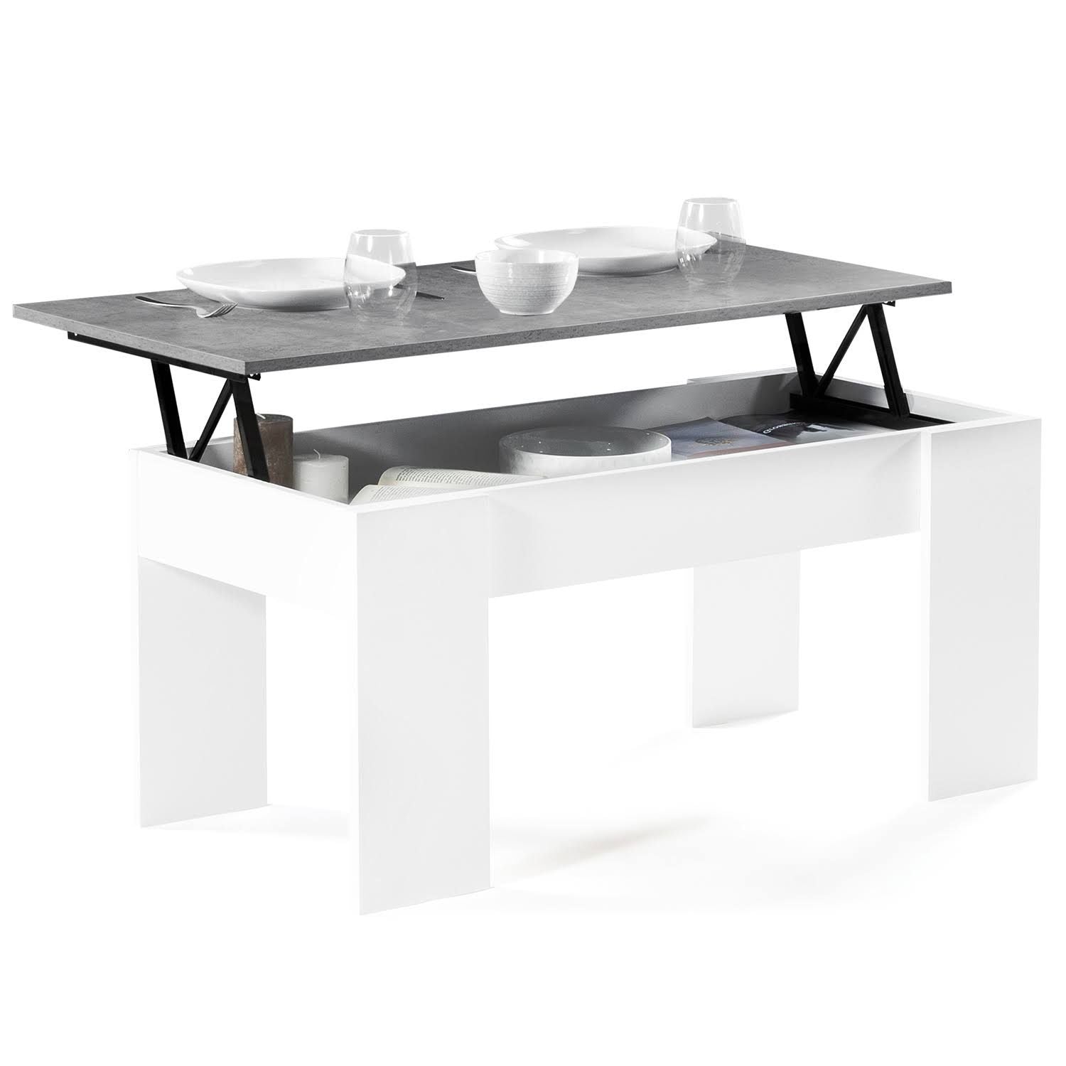 Table - Blanc/Gris