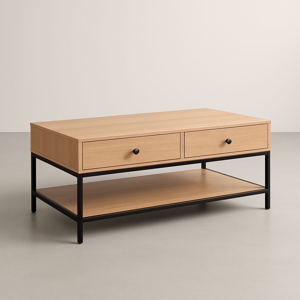 Table - Bois clair/Noir