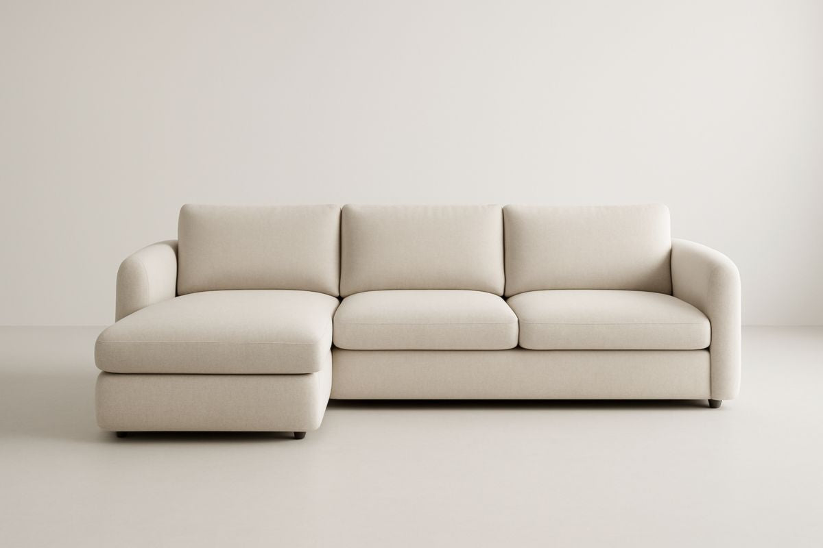 Corner Sectional Sofa - Beige #6