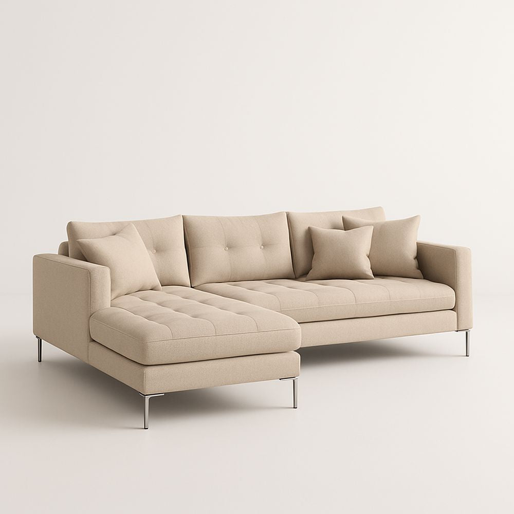 Corner Sectional Sofa - beige | beige