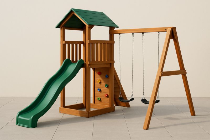 Home Product - Bois Naturel/Vert/Noir